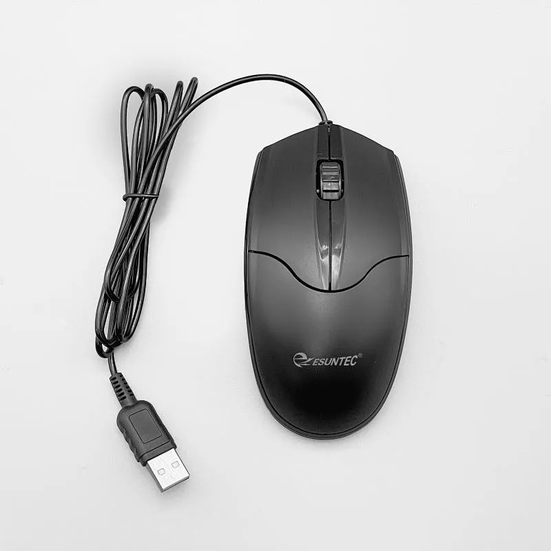 Ergonomic 3D Optical Mouse FCC Certified Full Black USB Office Use ...